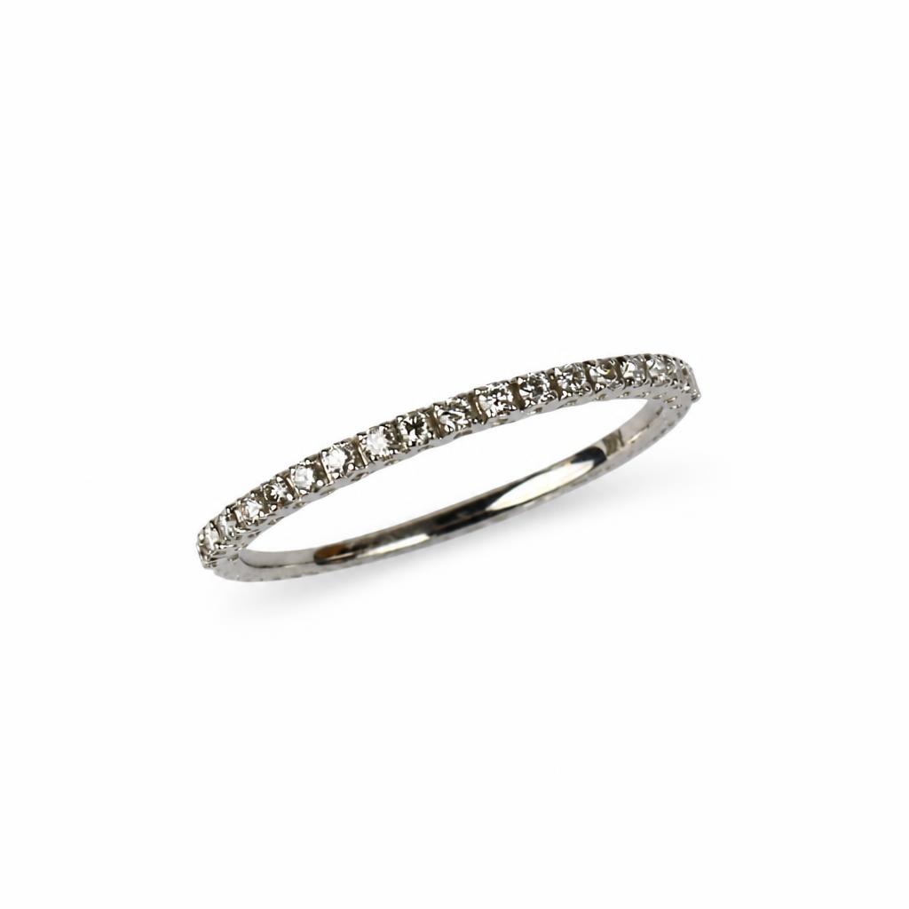 Featured image of this Women’s 14k White Gold Ring with 0.14ct TDW Diamond Size 6.75