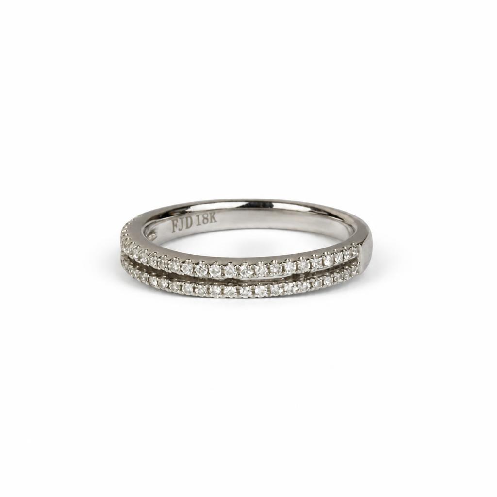 Gallery image of this 18k White Gold Ring with 0.40ct TDW Diamond Size 6