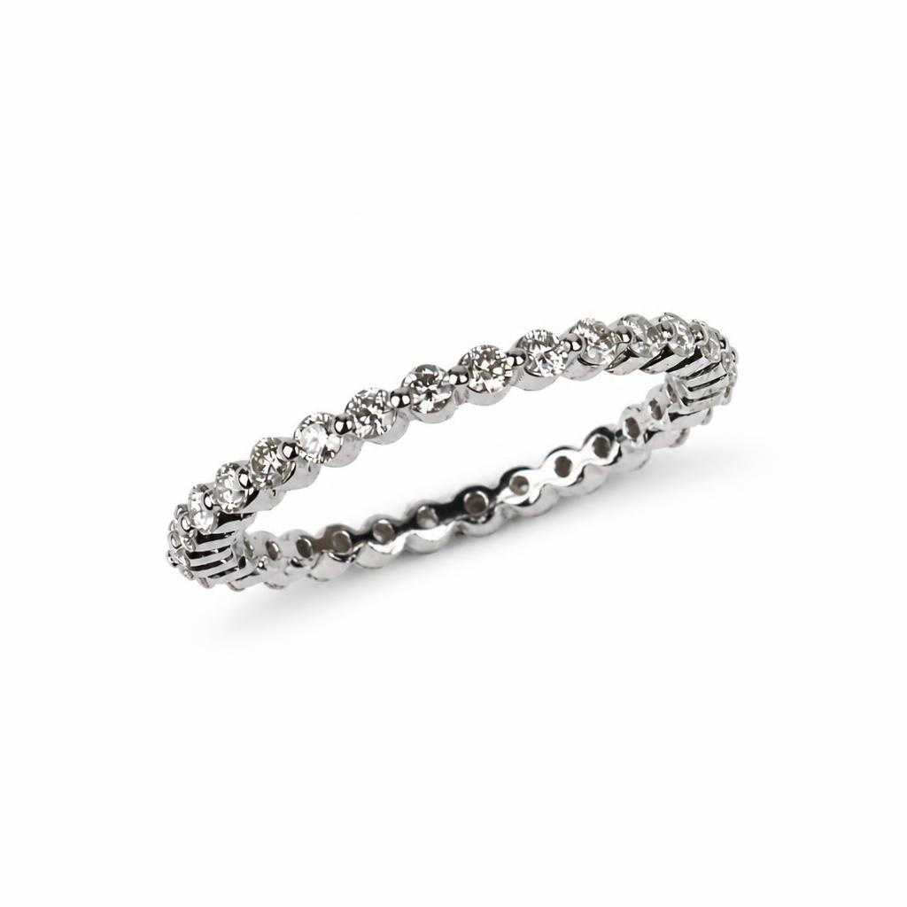 Featured image of this Women’s 14k White Gold Eternity Band Ring with 0.67ct TDW Diamond Size 6.75
