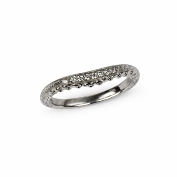 Featured image of this Women’s 14k White Gold Ring with 0.06ct TDW Diamond Size 6.5