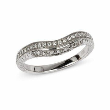 Featured image of this Women’s 14k White Gold Ring with 0.07ct TDW Diamond Size 6.75