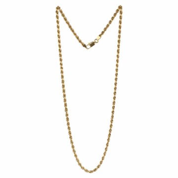 Featured image of this Unisex 14k Yellow Gold Rope Chain Necklace