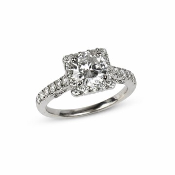 Featured image of this Fischer Women’s 14k White Gold Bridal Ring GIA Certified with 1.15ct Round Brilliant Cut Diamond E/SI2 Size 6