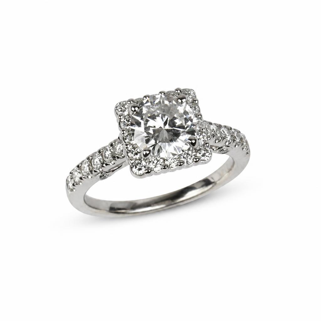 Featured image of this Fischer Women’s 14k White Gold Bridal Ring GIA Certified with 1.15ct Round Brilliant Cut Diamond E/SI2 Size 6