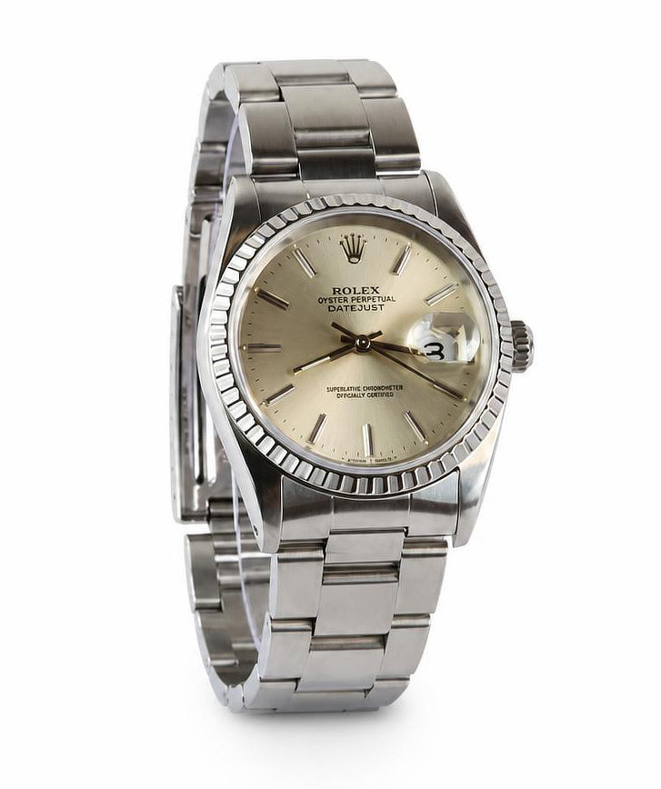 Gallery image of this Men’s Stainless Steel DateJust Rolex Wristwatch – 36mm Case