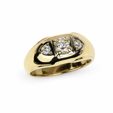 Featured image of this Men’s 14k Yellow Gold Ring with 0.48ct TDW Diamond Size 11.75