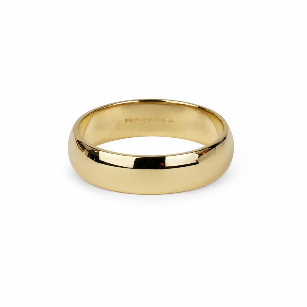 Gallery image of this Men’s 14k Yellow Gold Band Ring Size 12