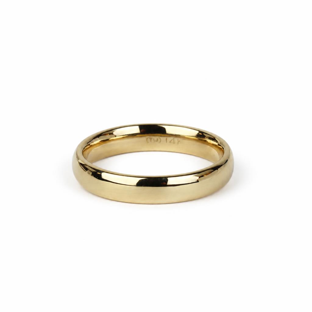 Gallery image of this Men’s 14k Yellow Gold Band Ring Size 9