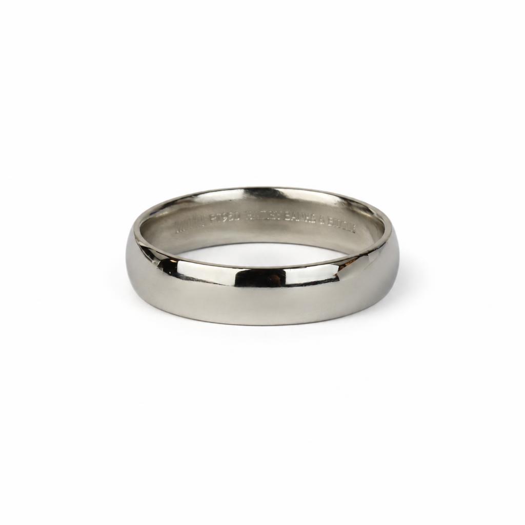 Gallery image of this Men’s Platinum Band Ring Size 10