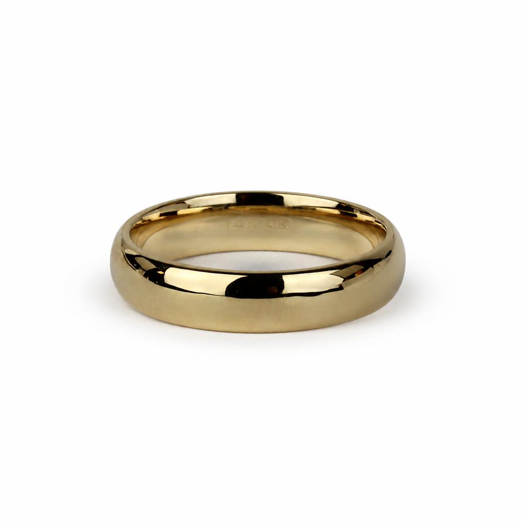 Gallery image of this Men’s 14k Yellow Gold Band Ring Size 9.75