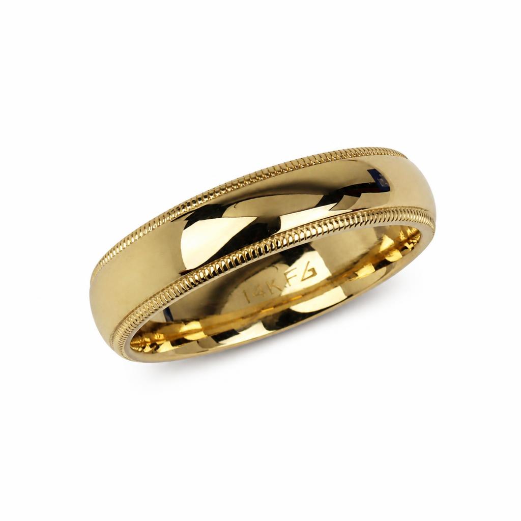 Featured image of this Men’s 14k Yellow Gold Band Ring Size 10.75