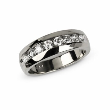 Featured image of this Men’s 14k White Gold Ring with 0.96ct TDW Diamond Size 9.75
