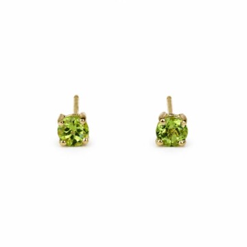 Featured image of this Women’s 14k Yellow Gold 3.5mm Stud Earrings with Peridot