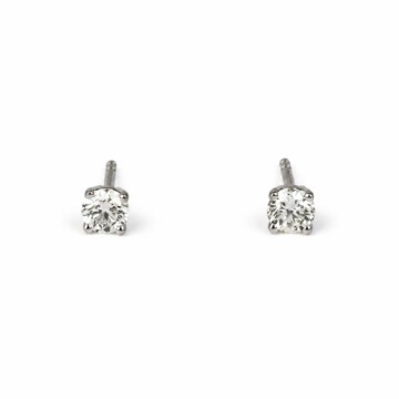 Featured image of this Women’s 14k White Gold 4mm Stud Earrings with 0.50ct TDW Diamond