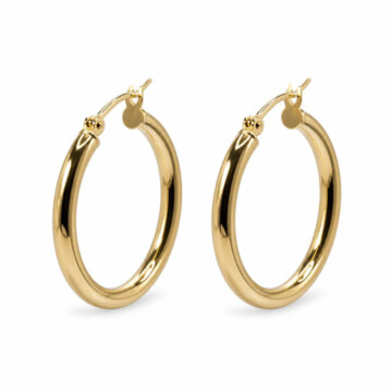 Featured image of this Women’s 14k Yellow Gold 25mm Hoop Earrings