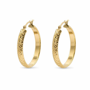 Featured image of this Women’s 14k Yellow Gold 25mm Hoop Earrings
