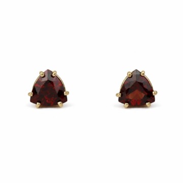 Featured image of this Women’s 14k Yellow Gold 8mm Stud Earrings with Garnet