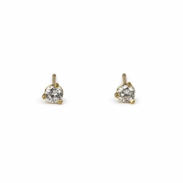 Featured image of this Women’s 14k Yellow Gold 3mm Stud Earrings with 0.30ct TDW Diamond