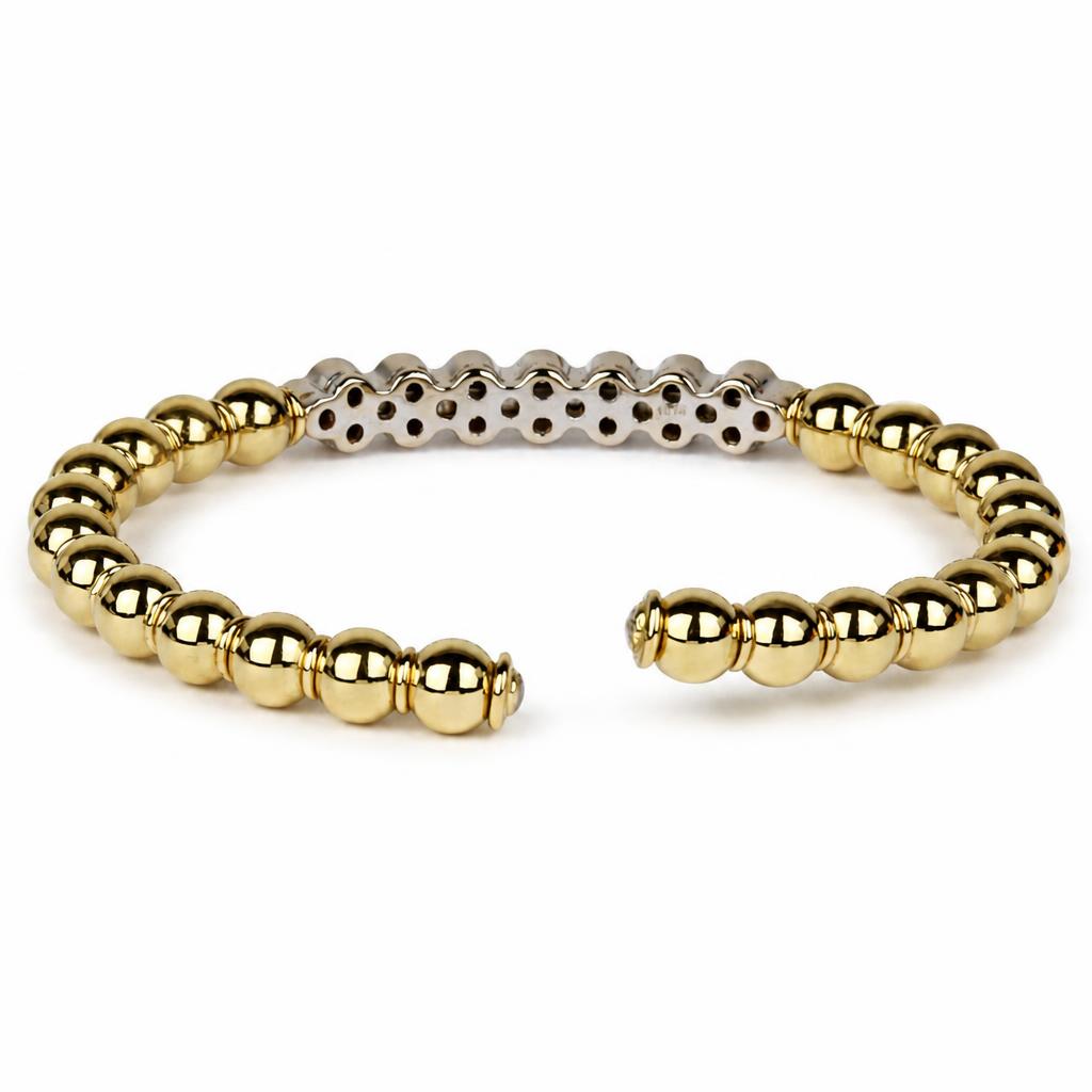 Gallery image of this Women’s 18k Yellow Gold Bangle Bracelet with 1.00ct TDW Diamond