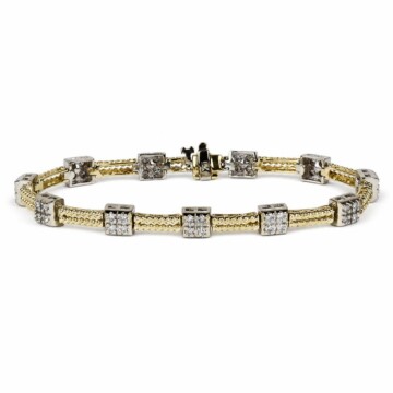 Featured image of this Women’s 14k Yellow Gold Link Bracelet with 0.80ct TDW Diamond