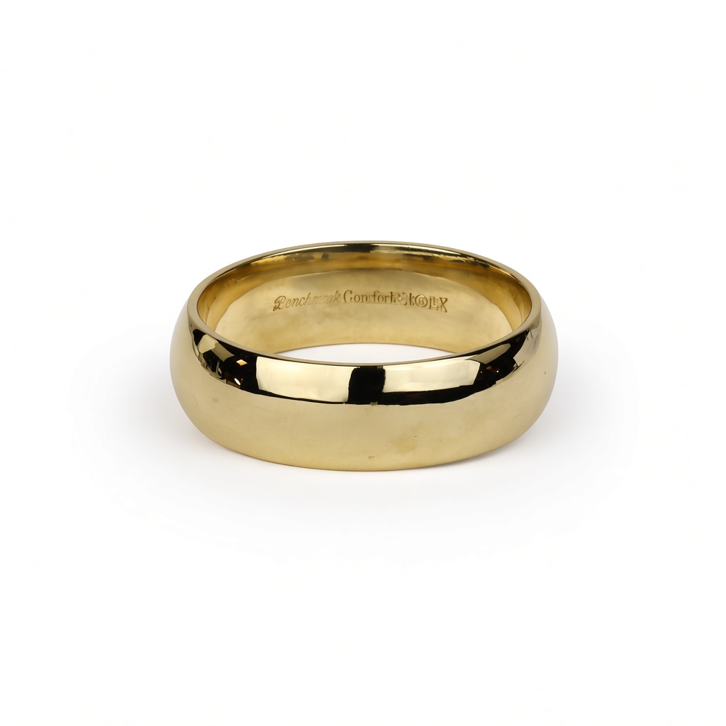 Gallery image of this Men’s 14k Yellow Gold Band Ring Size 12.25