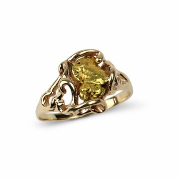 Featured image of this Women’s 14k Yellow Gold, Natural Nugget Ring Size 9.5