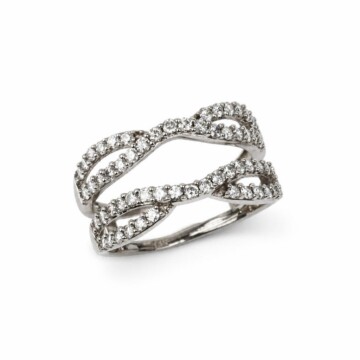 Featured image of this Women’s 14k White Gold Drop-In Ring Guard with 0.90ct TDW Diamond Size 6.25