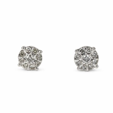 Featured image of this Women’s 10k White Gold 7mm Stud Earrings with 0.52ct TDW Diamond