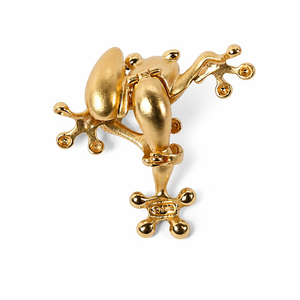 Gallery image of this Women’s 14k Yellow Gold Frog Pendant