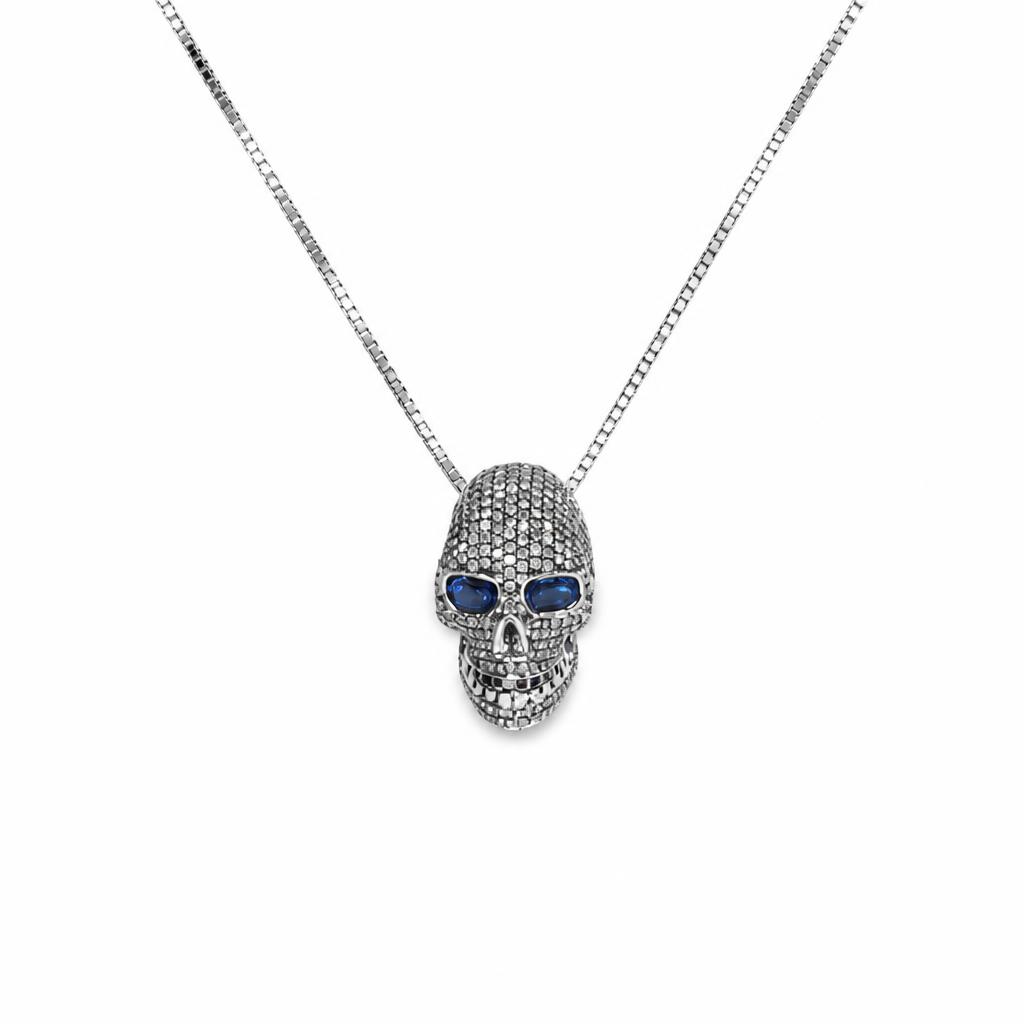 Featured image of this Fischer Women’s 14k White Gold Pendant Necklace with 1.51ct TDW Diamond and Sapphire