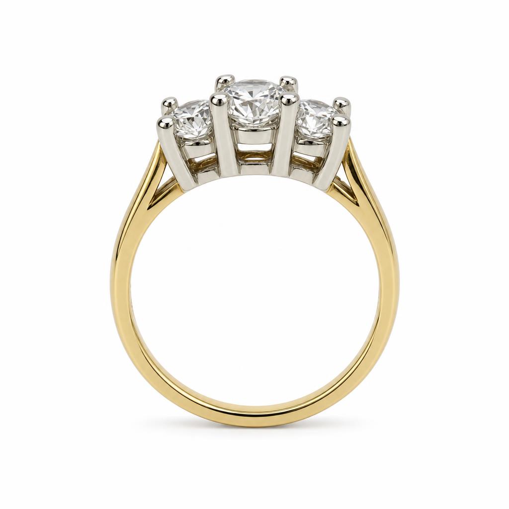Gallery image of this Women’s 14k Yellow & White Gold Diamond Ring Size 7