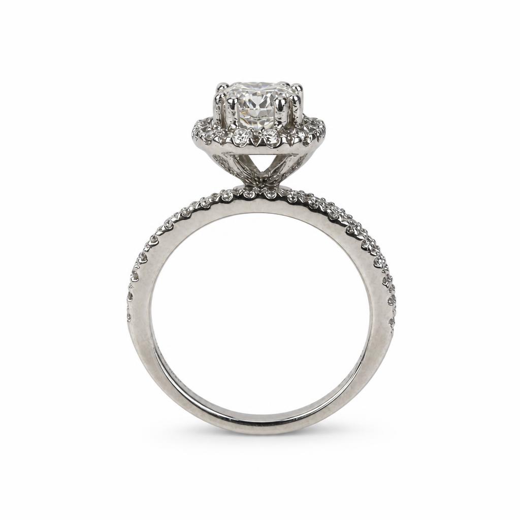 Gallery image of this Women’s Platinum Diamond Bridal Ring EGL Cert Size 6