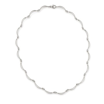 Featured image of this Women’s 14k White Gold Diamond Necklace