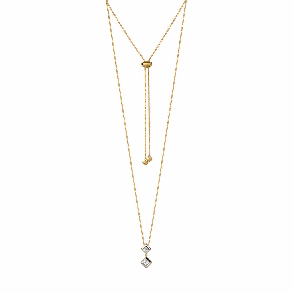 Featured image of this Women’s 18k Yellow & White Gold Diamond Necklace