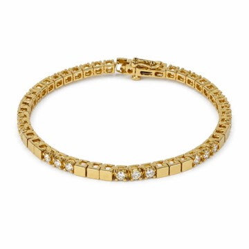 Featured image of this Women’s 14k Yellow Gold Diamond Tennis Bracelet