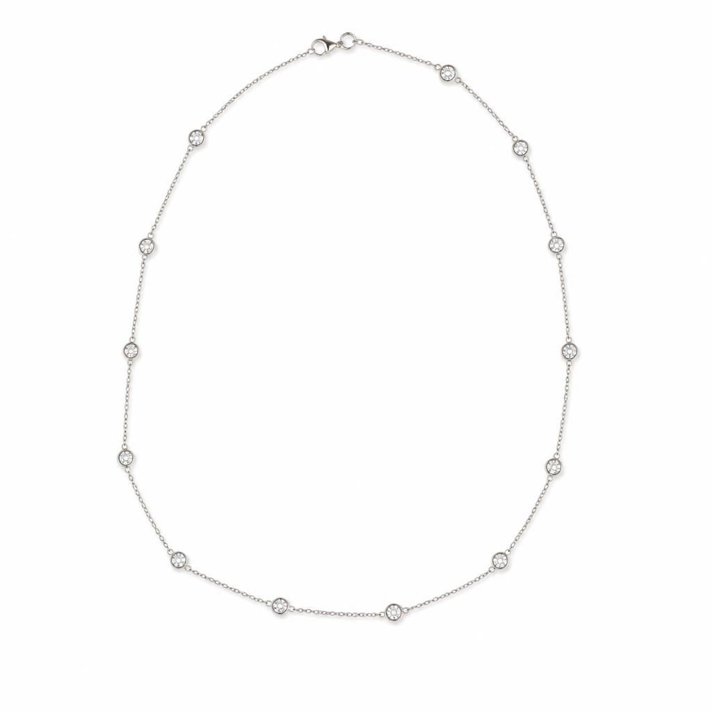 Featured image of this Women’s 18k White Gold Diamond Necklace