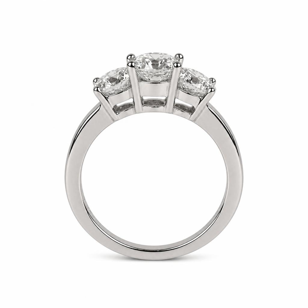Gallery image of this Women’s Platinum Diamond Bridal Ring Size 6.25 EGL Cert