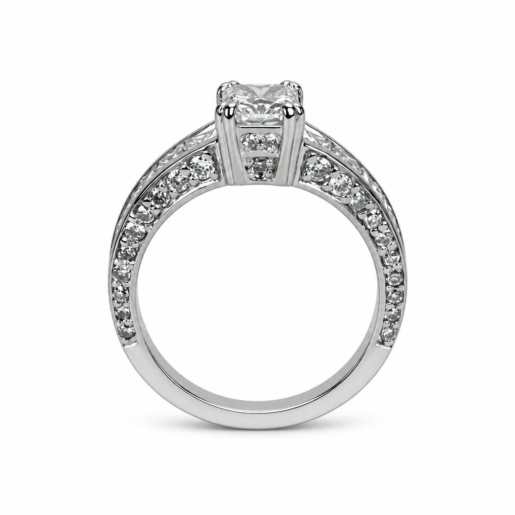 Gallery image of this Women’s 14k White Gold Diamond Ring Size 6.75 EGL Cert