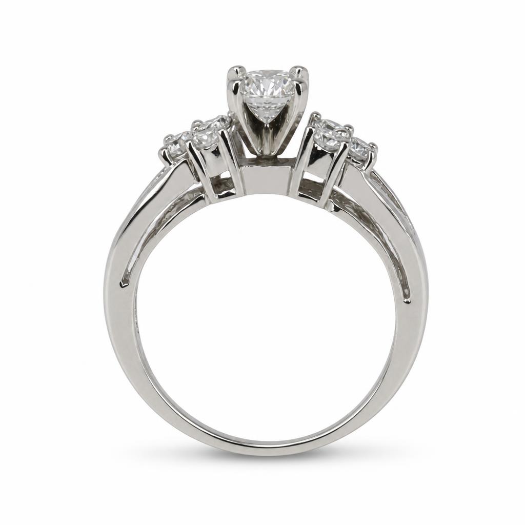 Gallery image of this Women’s Platinum Diamond Bridal Ring Size 6