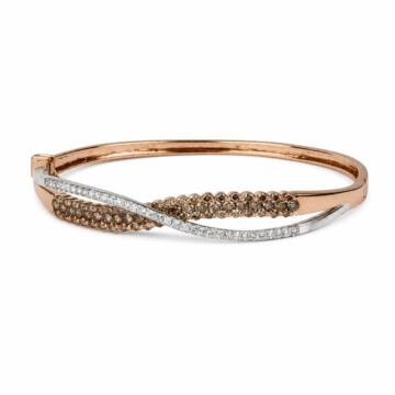 Featured image of this Women’s 14k Rose Gold Diamond Bangle Bracelet