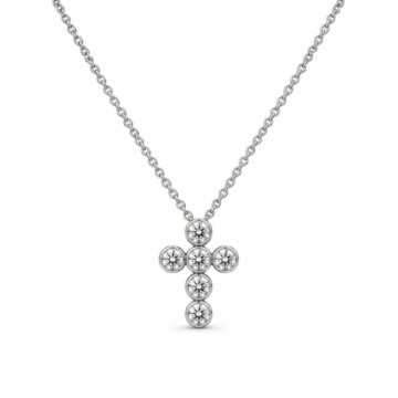 Featured image of this Women’s 14k White Gold Cross Pendant Necklace with 1.44ct TDW Diamond