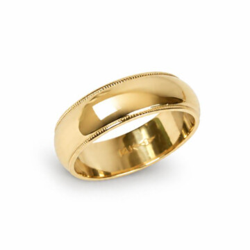 Featured image of this Men’s 14k Yellow Gold Band Ring Size 11