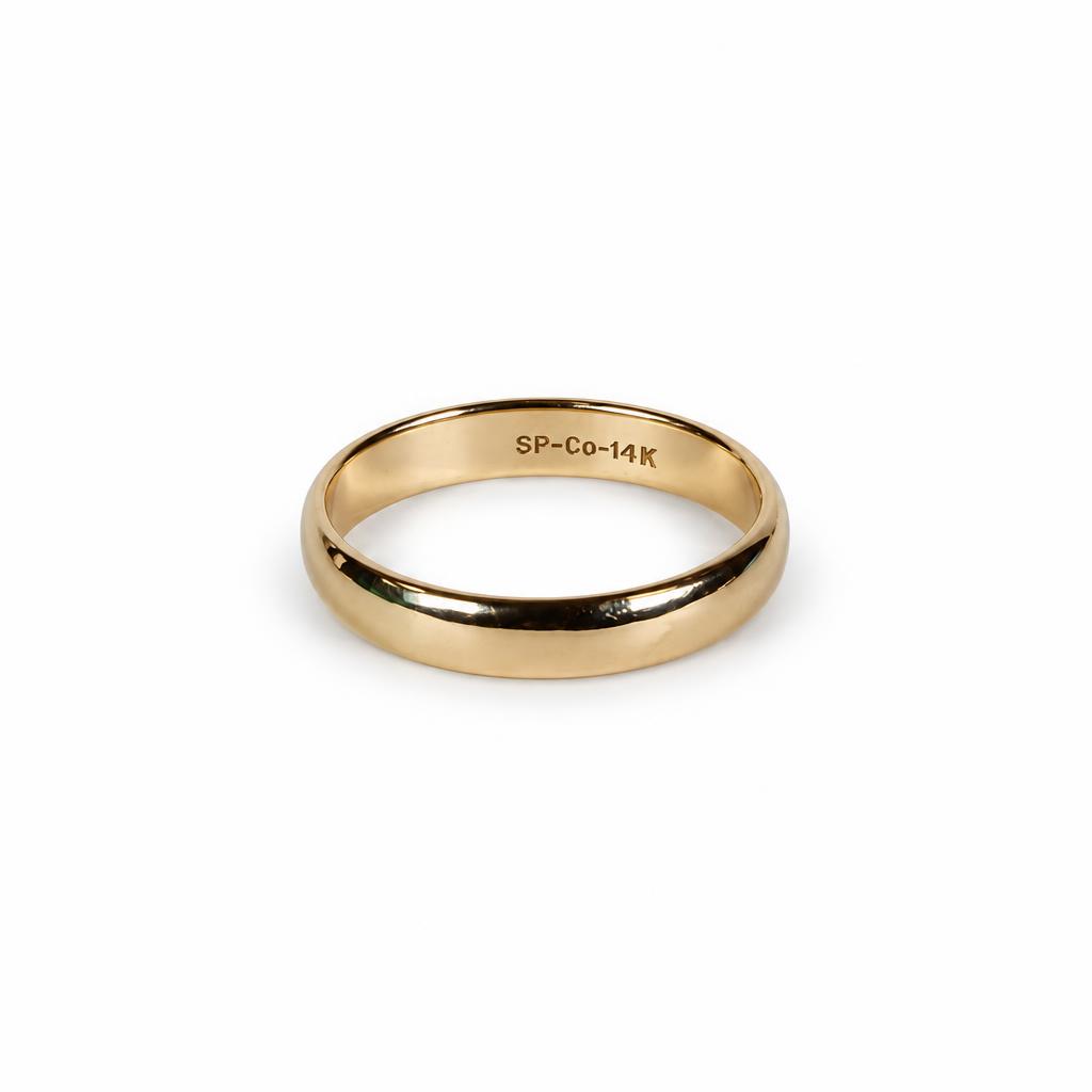 Gallery image of this Men’s 14k Yellow Gold Band Ring Size 13.5