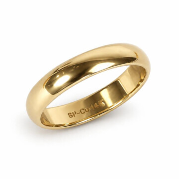 Featured image of this Men’s 14k Yellow Gold Band Ring Size 13.5