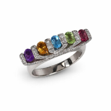 Featured image of this Women’s 18k White Gold Ring with 0.50ct TDW Diamond, Multiple Stones Size 6.5
