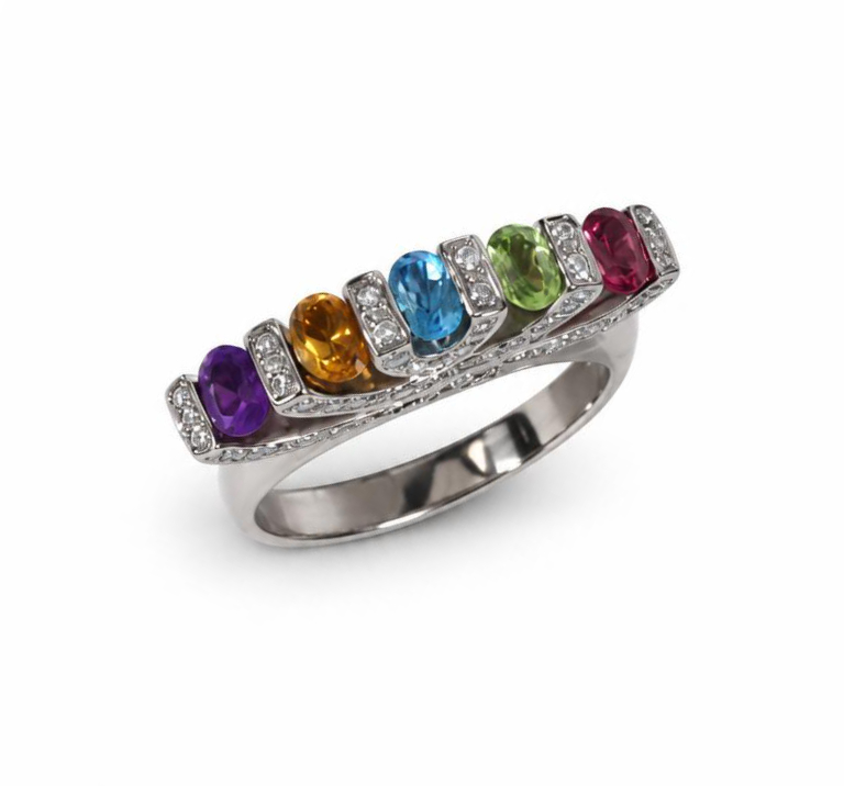 Featured image of this Women’s 18k White Gold Ring with 0.50ct TDW Diamond, Multiple Stones Size 6.5
