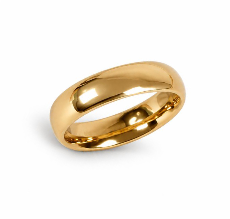 Featured image of this Men’s 14k Yellow Gold Band Ring Size 10