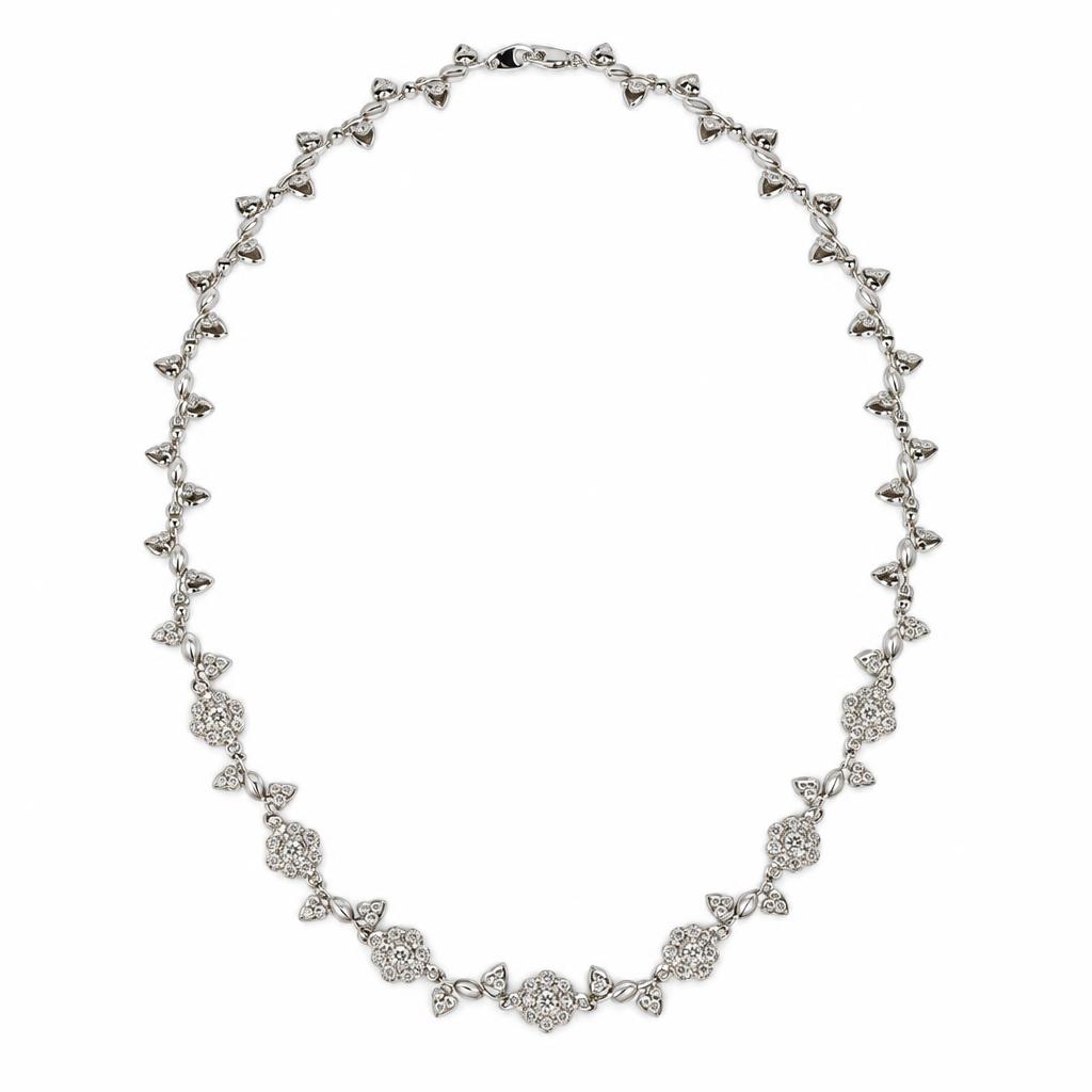 Featured image of this Women’s 14k White Gold Chain Necklace with Diamond