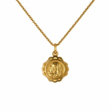 Featured image of this Women’s 18k Yellow Gold Virgin Mary Pendant Necklace