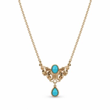 Featured image of this Women’s 14k Yellow Gold Pendant with Turquoise